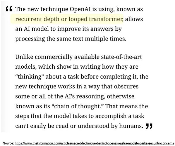 图 4：The Information 原文引用（来源 https://www.theinformation.com/articles/secret-technique-behind-openais-astra-model-sparks-security-concerns）