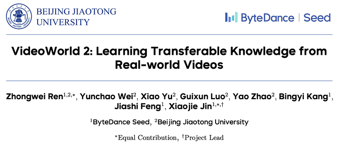 VideoWorld 2：无需语言模型，仅凭视觉学习的AI世界模型 - AI资讯 - 冷月清谈
